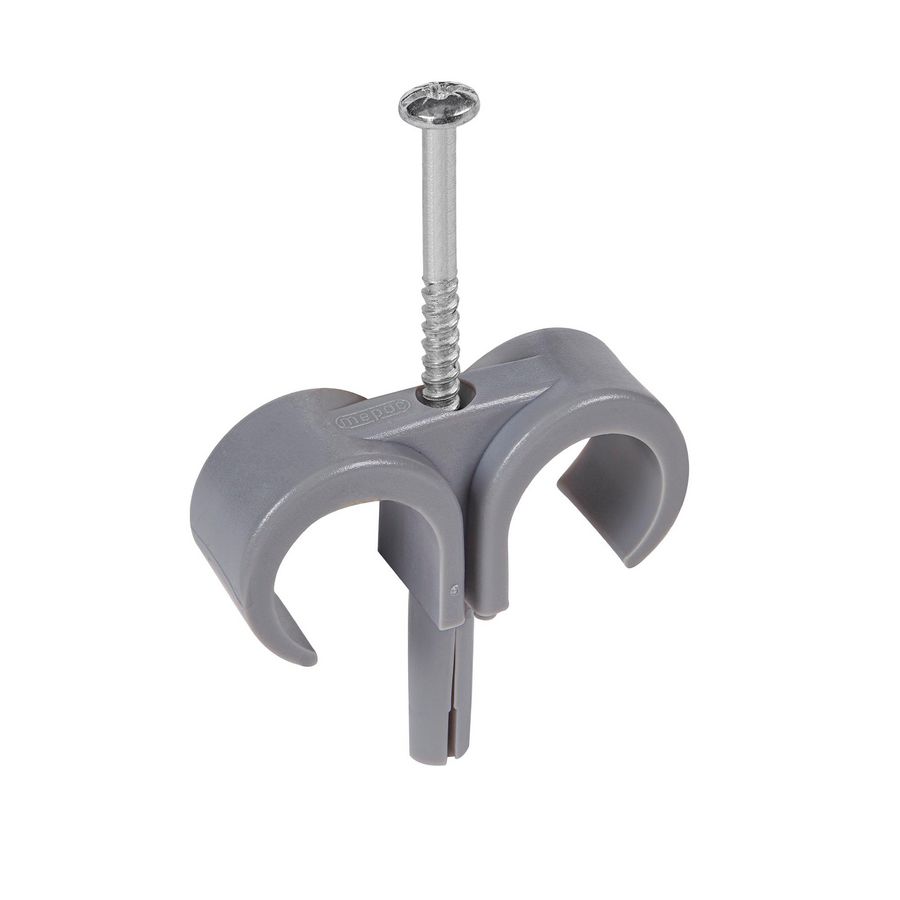 Doos a 100st. Plugclip schroef duo 16/19mm grijs