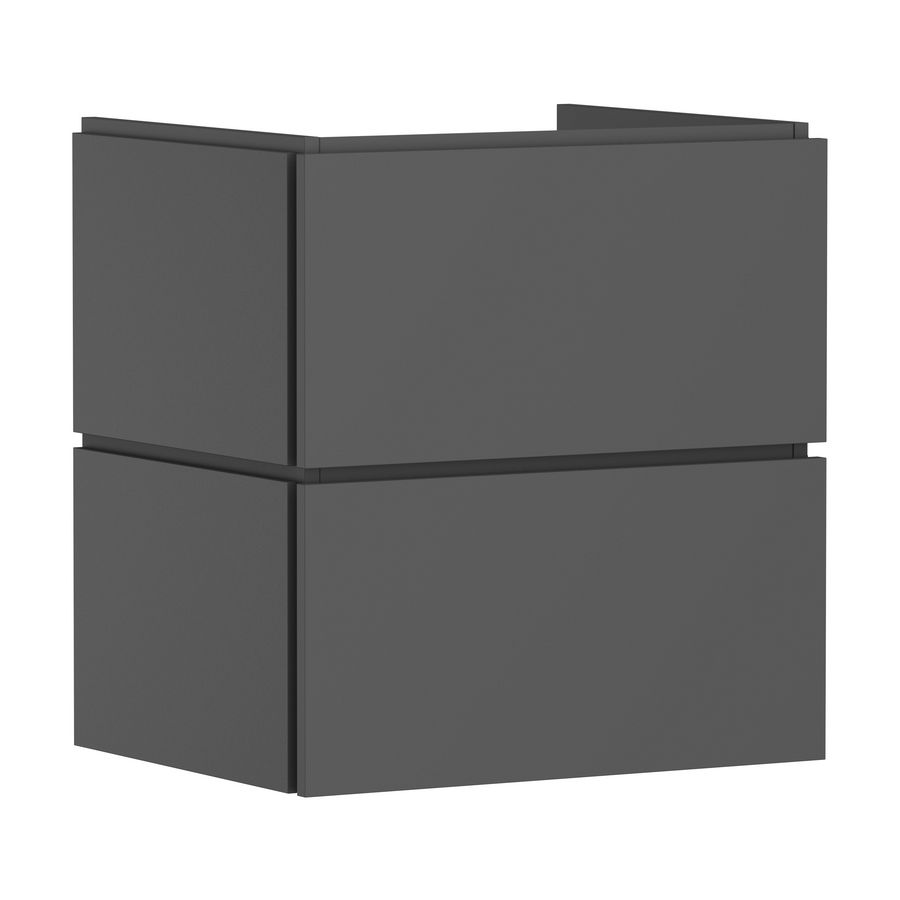 Badmeubel Xilesa E 580/470+2 lades wastafel Slate Matt Grey