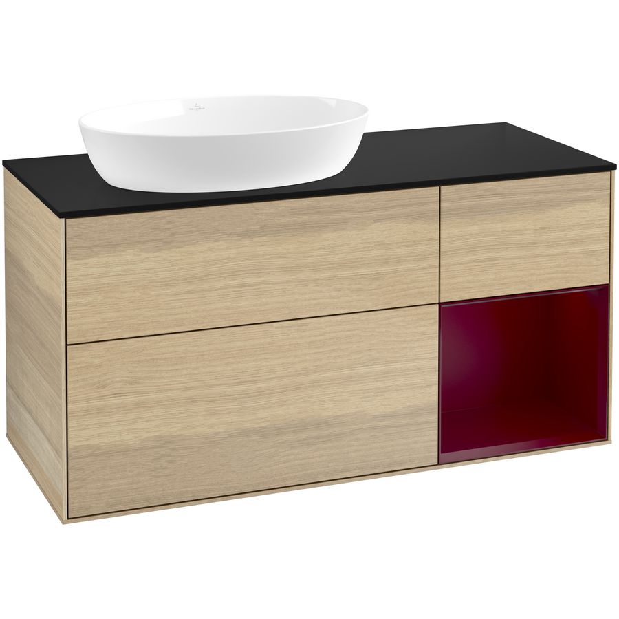 Wastafelonderkast Finion 1200x603x501mm Oak Veneer FA52HBPC