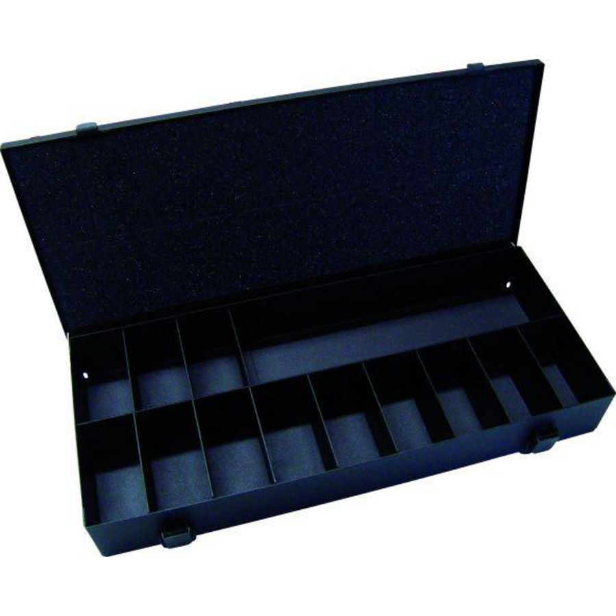 Metalen koffer leeg 13-vaks 50x370x157mm zonder handgreep