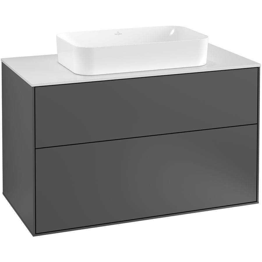 Wastafelonderkast Finion 1000x603x501mm Antr. Matt Lacquer F23100GK