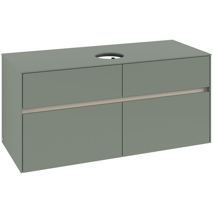 Wastafelonderkast Collaro 1200x548x500mm Soft Green C041B0AF