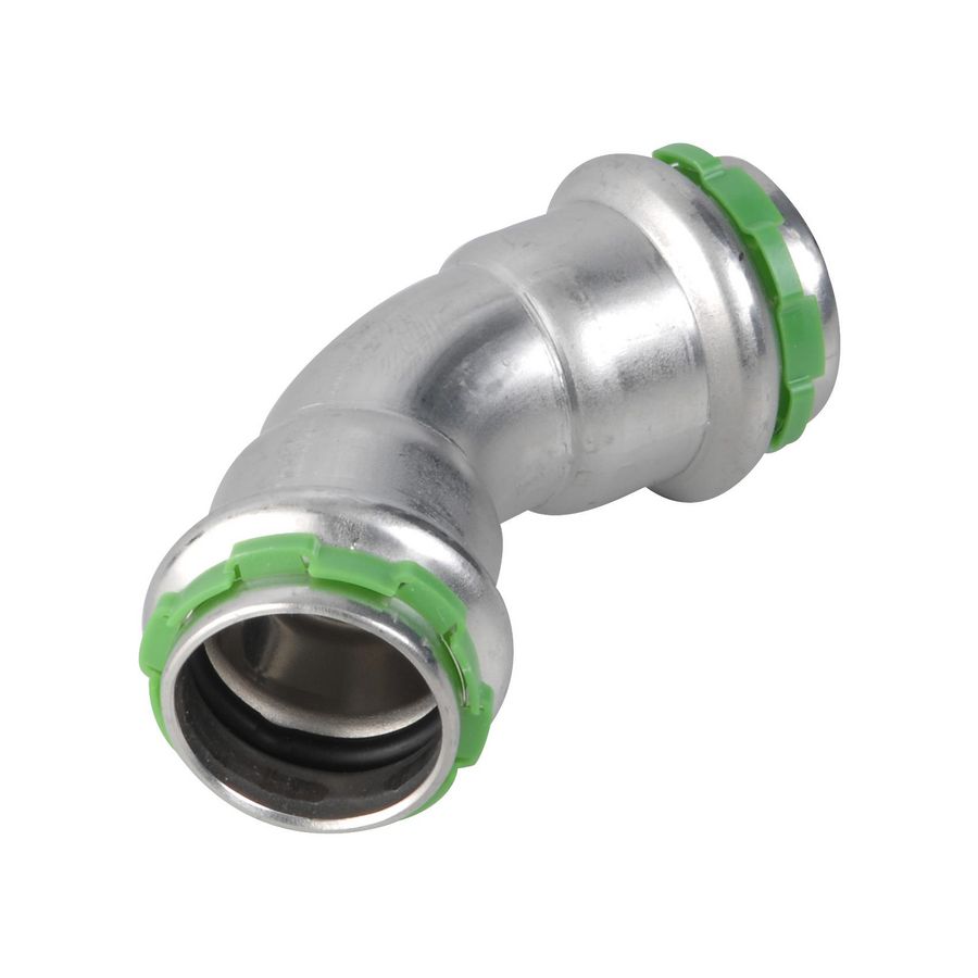 Bochtkoppeling 45° SudoPress RVS 316L FF 15x15mm SP6041V