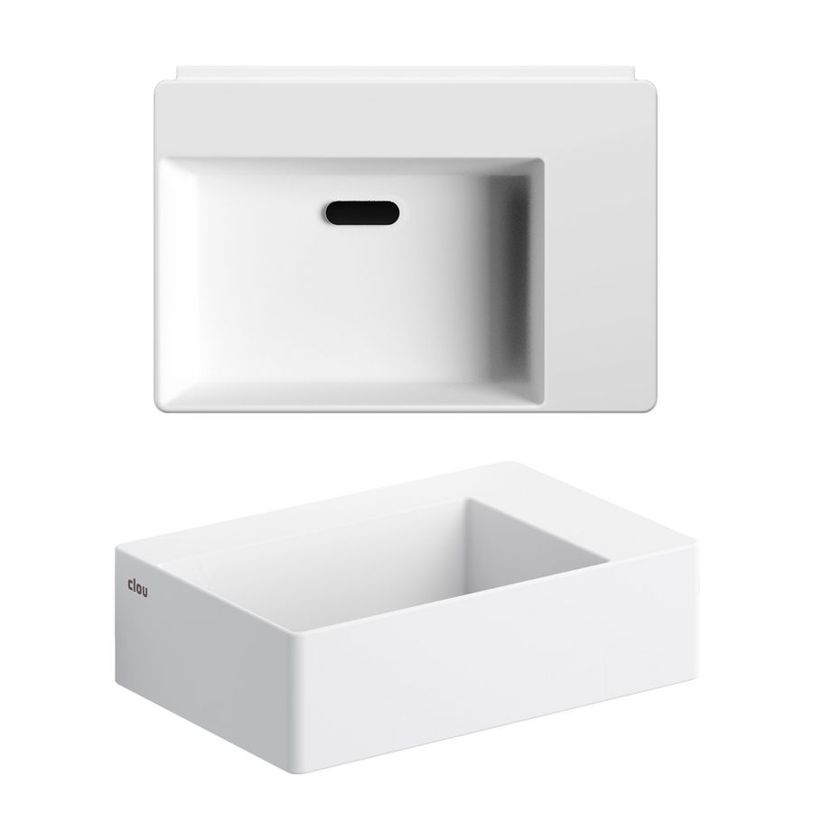 New Flush 2 fontein met voorbewerkt kraangat, aluite