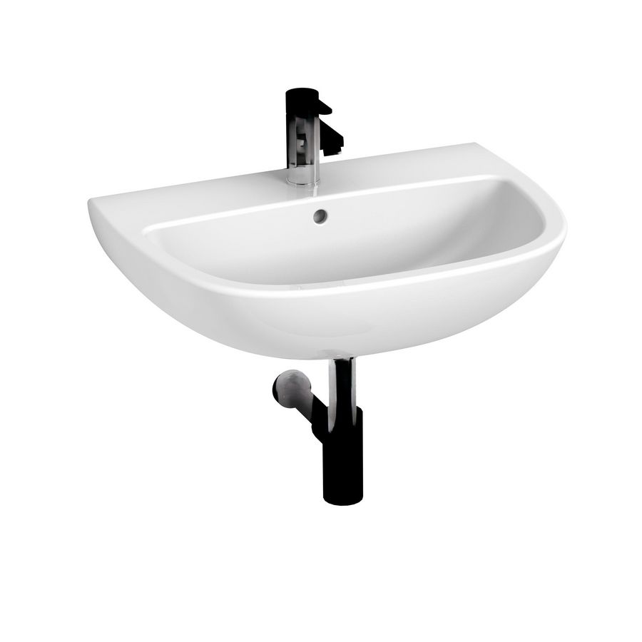 Wastafel 60cm Euroline met kraangat + overloop wit excl. kraan/sifon Laufen