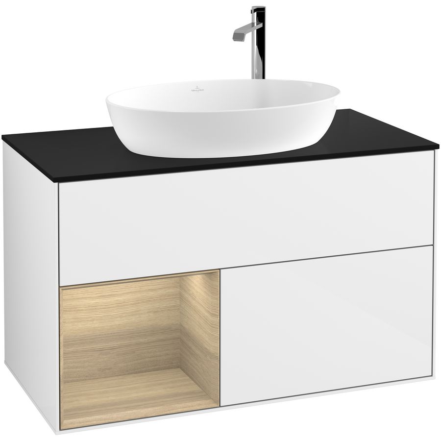 Wastafelonderkast Finion 1000x603x501mm G.White.L G892PCGF