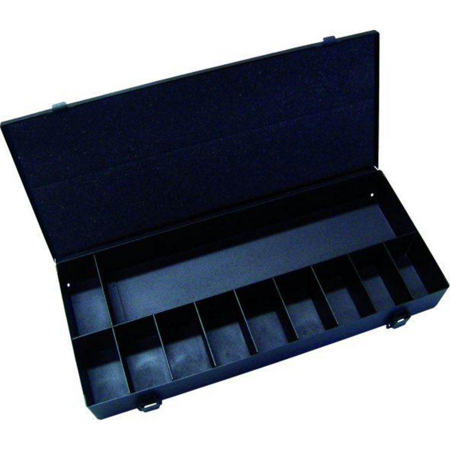 Metalen koffer leeg 11-vaks 50x370x157mm zonder handgreep