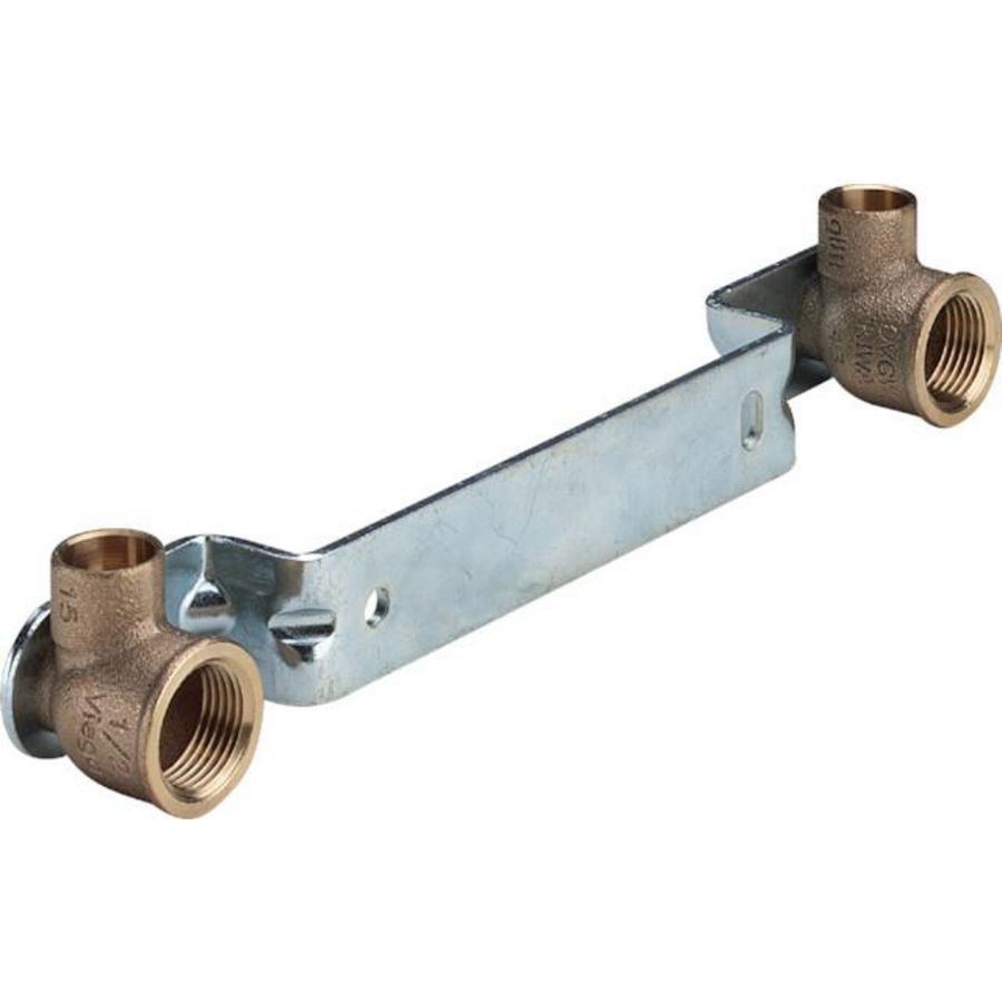 Gemini Dubbele Muurplaat 15x1/2x200 brons/blank VVE=25