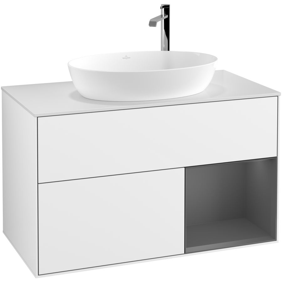 Wastafelonderkast Finion 1000x603x501mm G.White.L G901GKGF