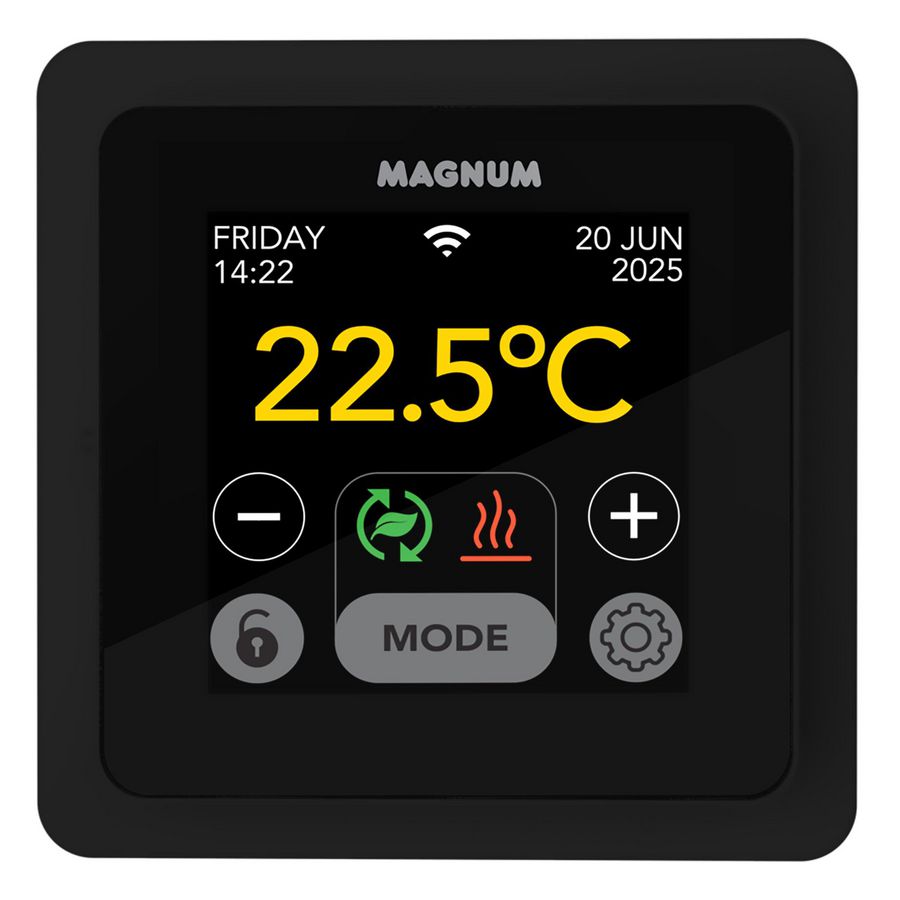 Thermostaat Remote Control 2 WiFi zwart incl. vloersensor