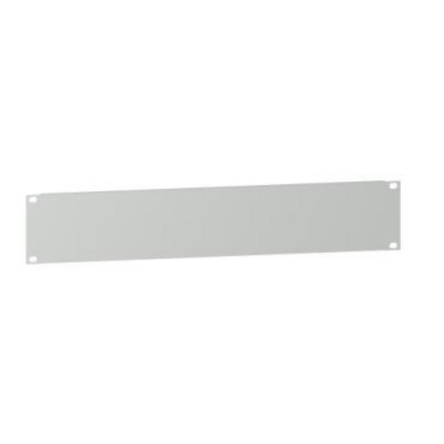 Vol afdekpaneel 19" 2HE Staal RAL7035 Actassi