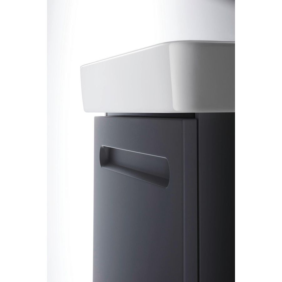 Duravit No.1 Wastafelonderb hang Grafiet Mat 940x426x478mm N14390049490000