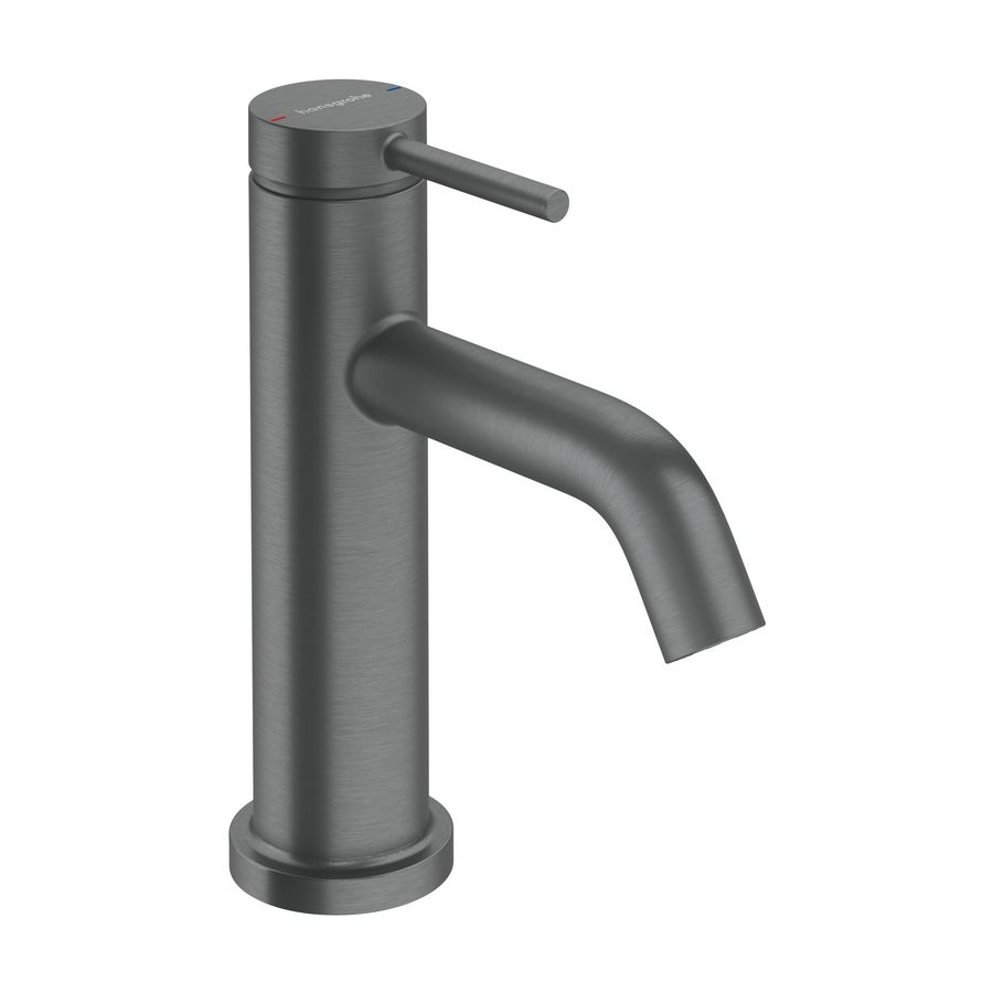 Tecturis S toiletkraan 80 met rechte greep Brushed Black Chrome