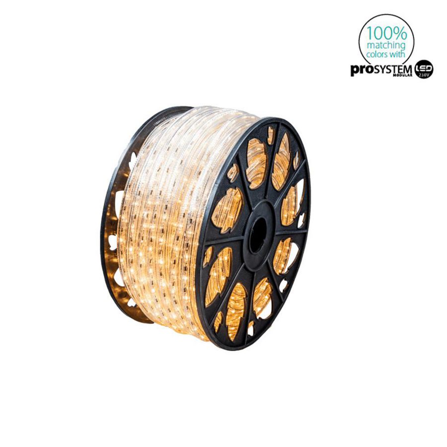 Lichtslang LED 13mm 230V 36 LED/mtr. 2400K WW+ L=51mtr.