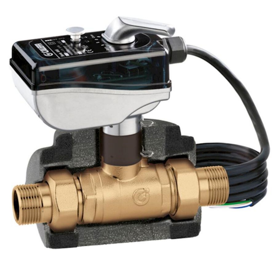 Gemotoriseerd 2-wegventiel 24v 1" met microschakelaar iso