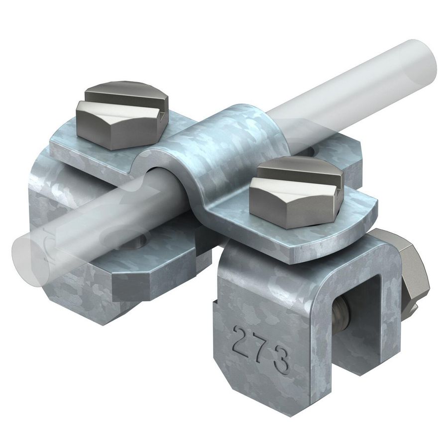 Flensklem 8/10mm staal zinkt VVE=50