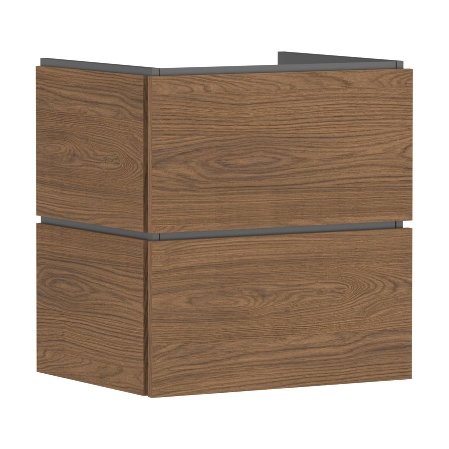 Badmeubel Xilesa E 580/470+2 lades wastafel Cashmere Oak