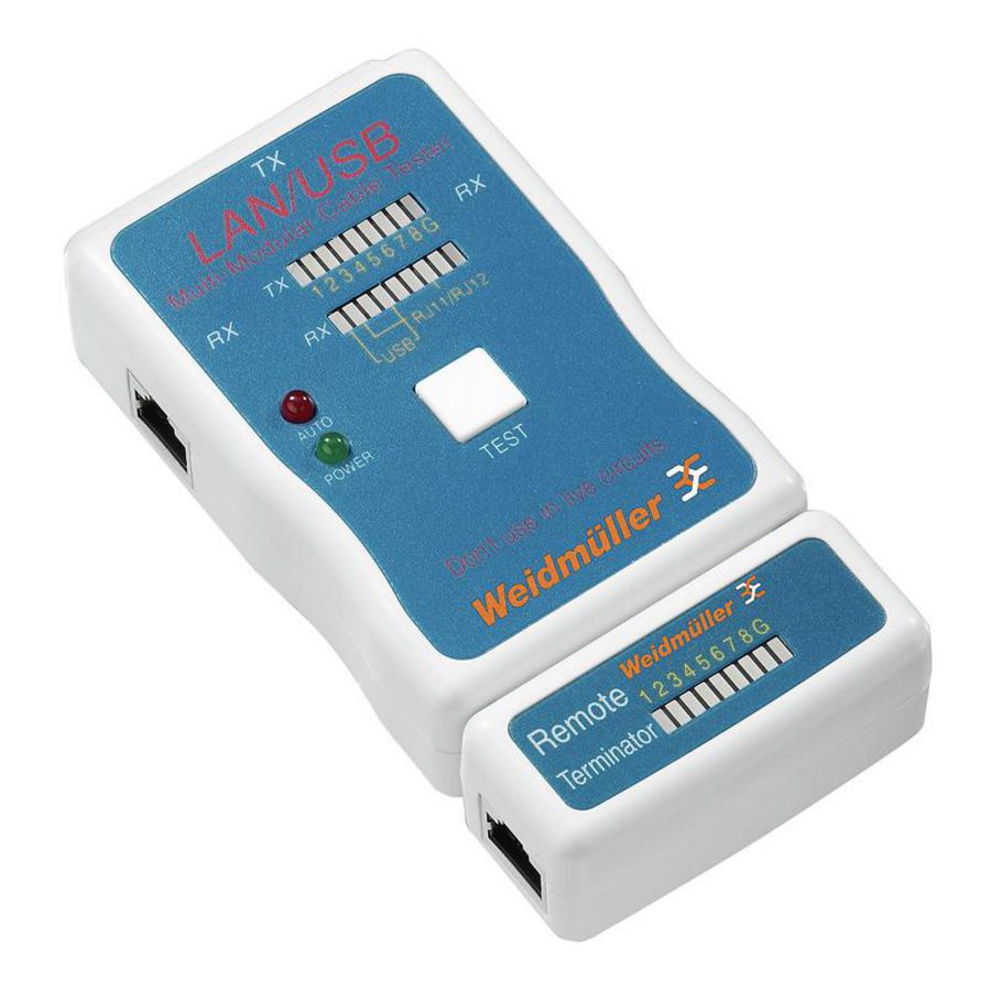 Continuiteitstester Type verbinding: RJ45 USB A USB B B
