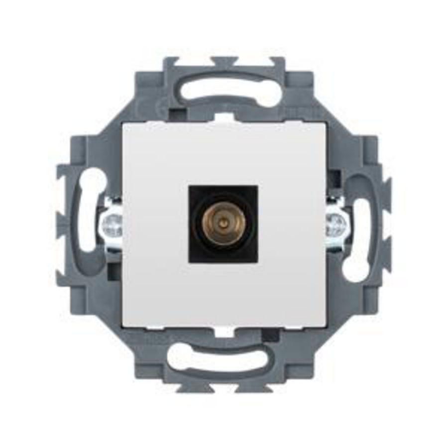 COAXIALE TV CONTACTDOOS, KLASSE A AFSCHERMING-IEC MANNELIJ