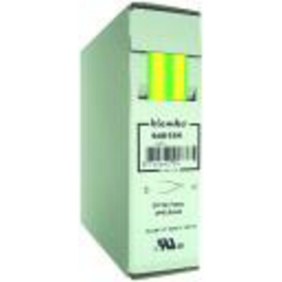 Doos a 8m. krimpkous 2:1 12,7>6,3mm geel/groen