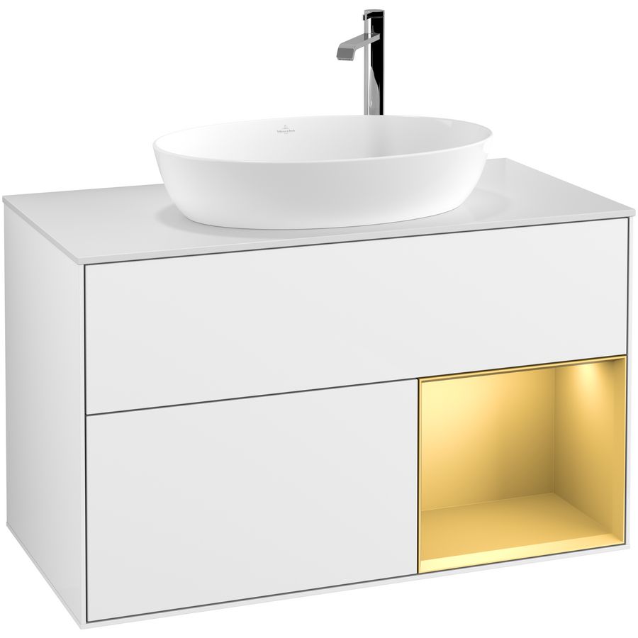 Wastafelonderkast Finion 1000x603x501mm G.White.L G901HFGF