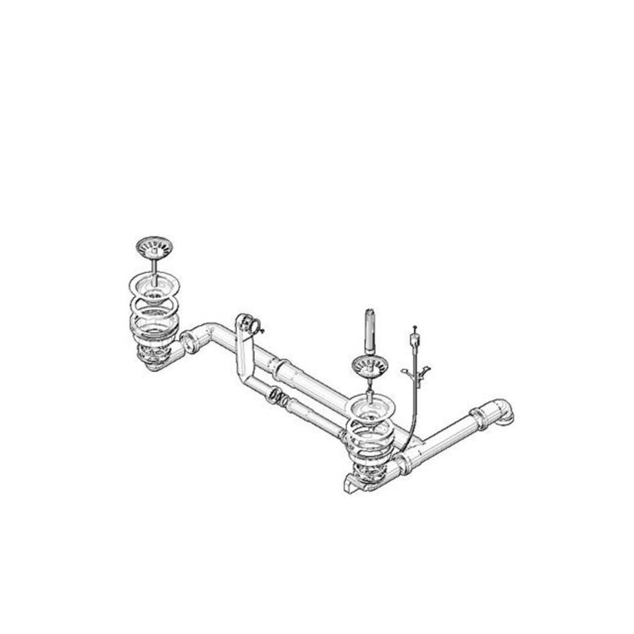 Afvoer. RVS geborsteld 04110100800-86