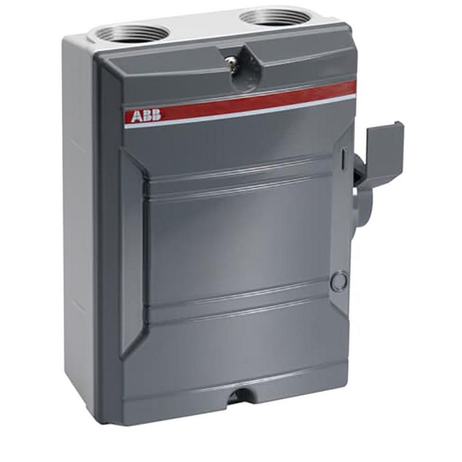 Werkschakelaar 3P 25A (AC-22A 500V) donker grijze behuizing