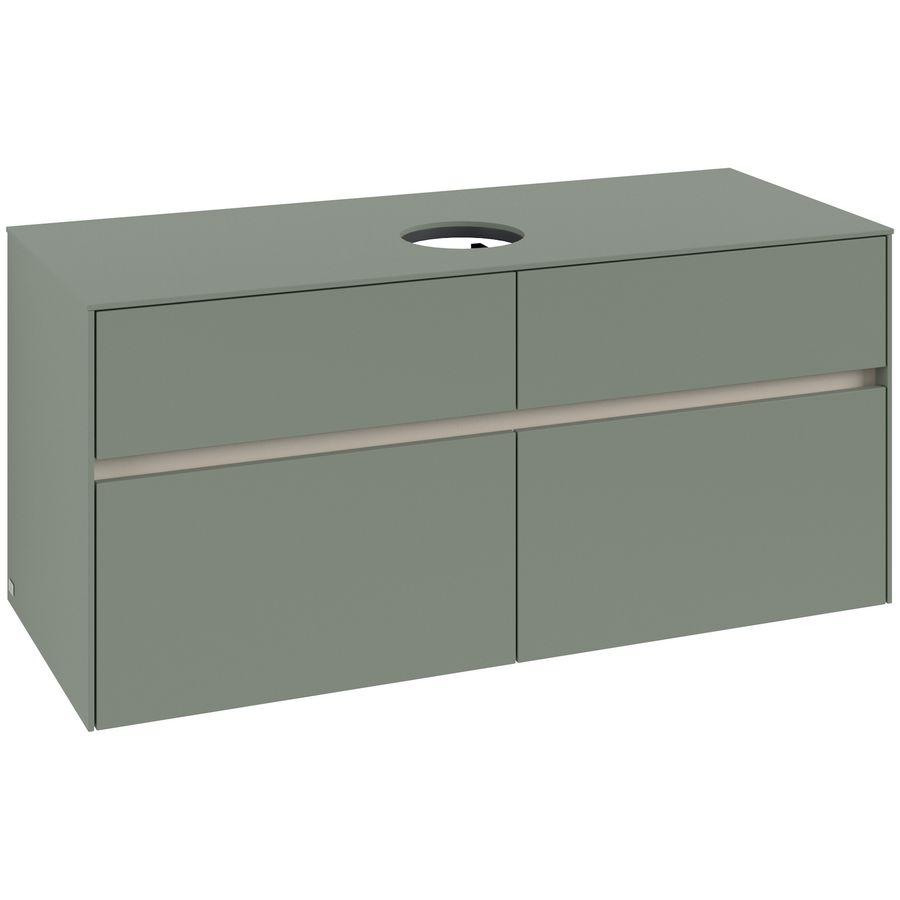 Wastafelonderkast Collaro 1200x548x500mm Soft Green C04100AF