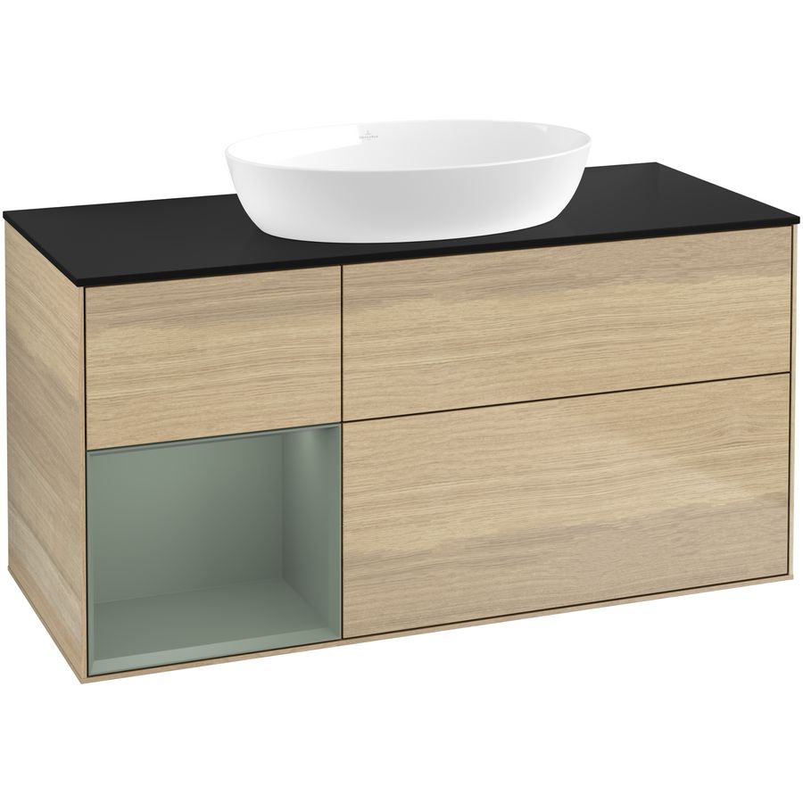 Wastafelonderkast Finion 1200x603x501mm Oak Veneer FA62GMPC