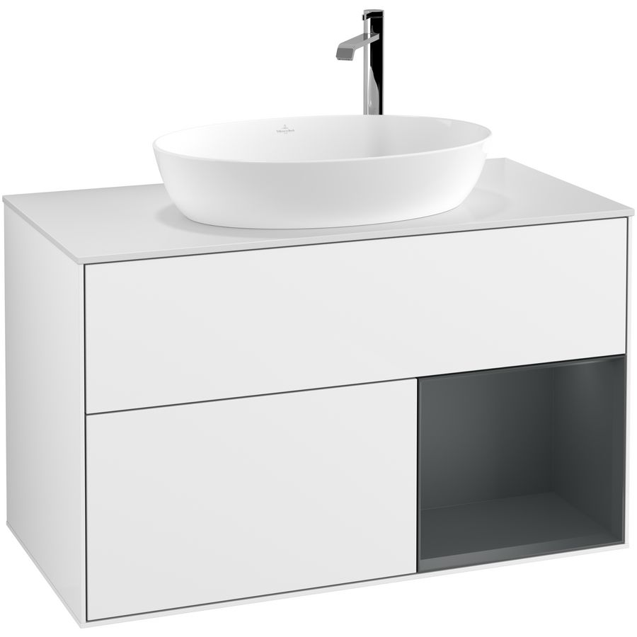 Wastafelonderkast Finion 1000x603x501mm G.White.L G901HGGF