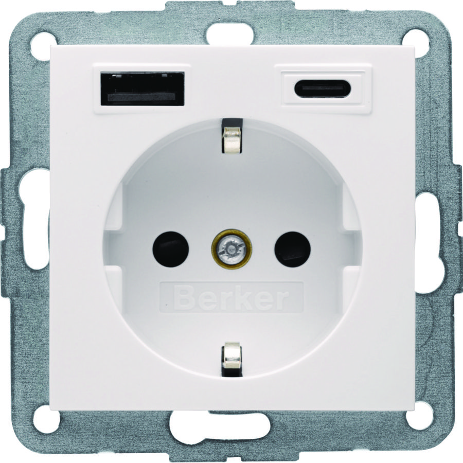 WCD RA, USB A + USB C (PD), S.1 wit glz.