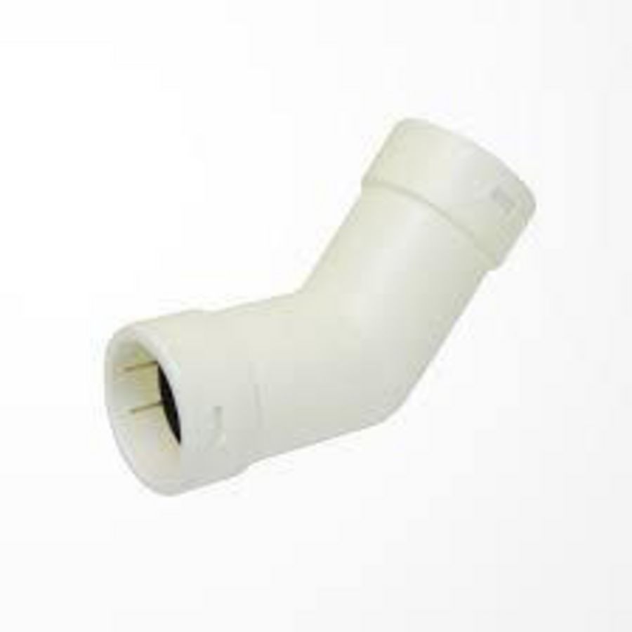 Manchetbocht 45° 20mm wit RDP20-C45 condensafvoer VVE=240