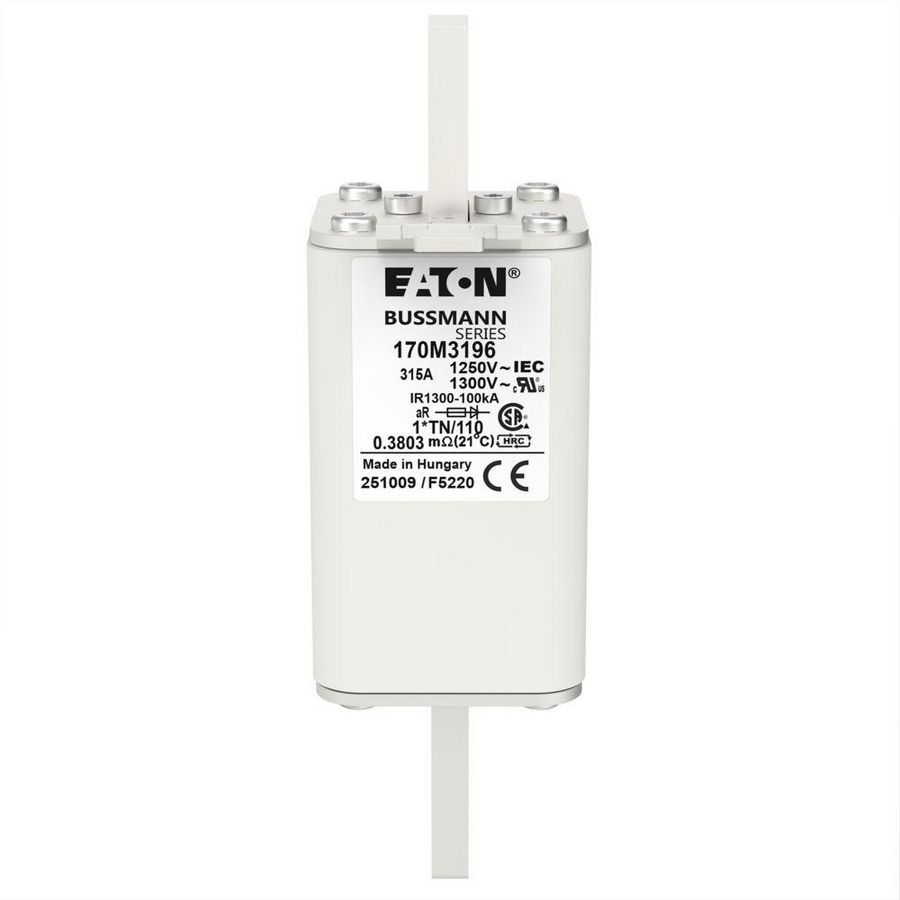 Zekering h. snelheid 315A AC 1250V 100kA compact 1 45 VVE=6