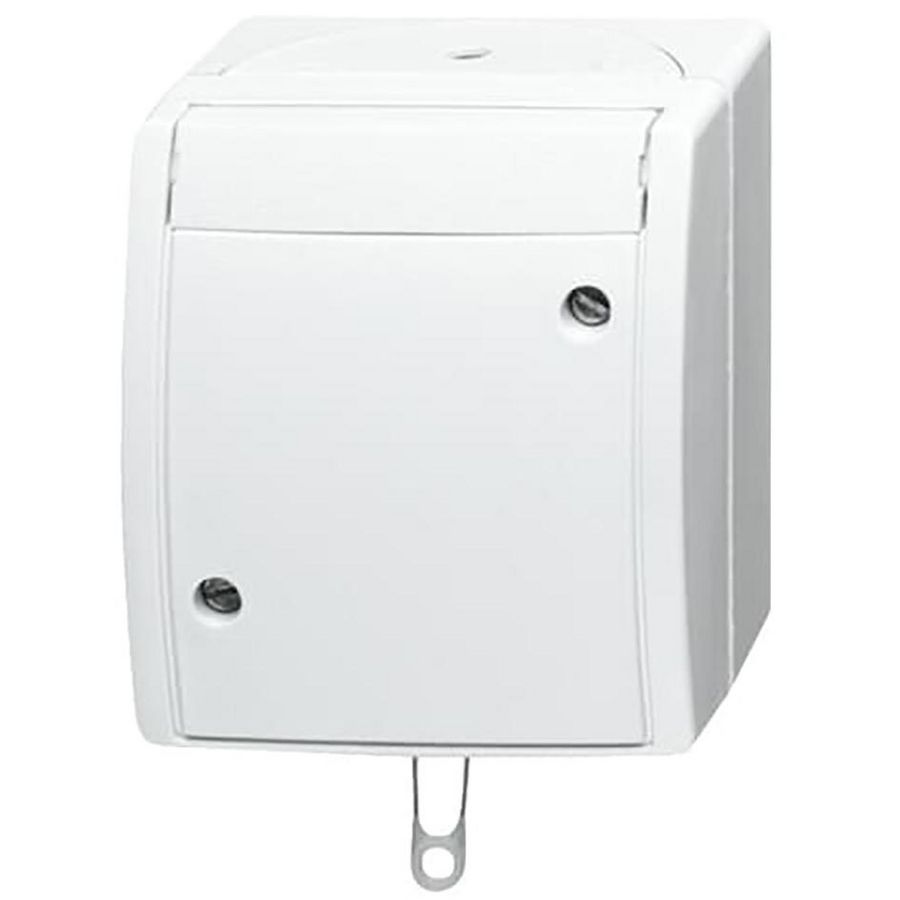 Opbouw trekschakelaar wissel IP44 10AX 250V AC Ocean-alpinwit