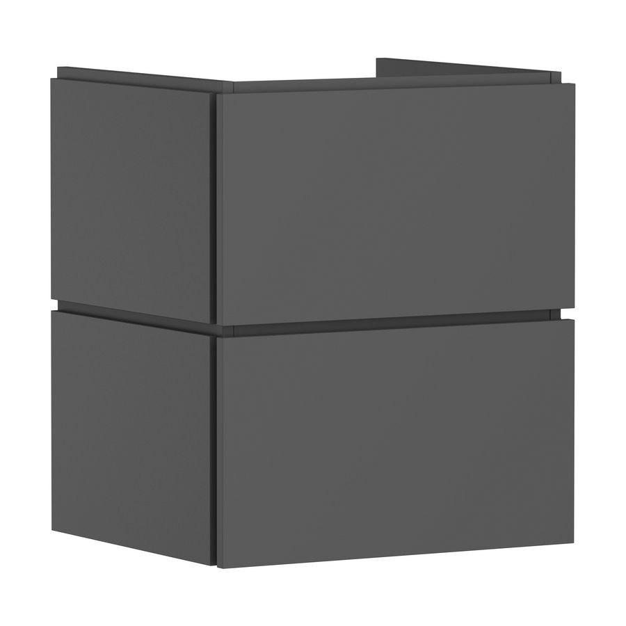 Badmeubel Xilesa E 530/470+2 lades PushOpen wastafel Slate Matt Grey