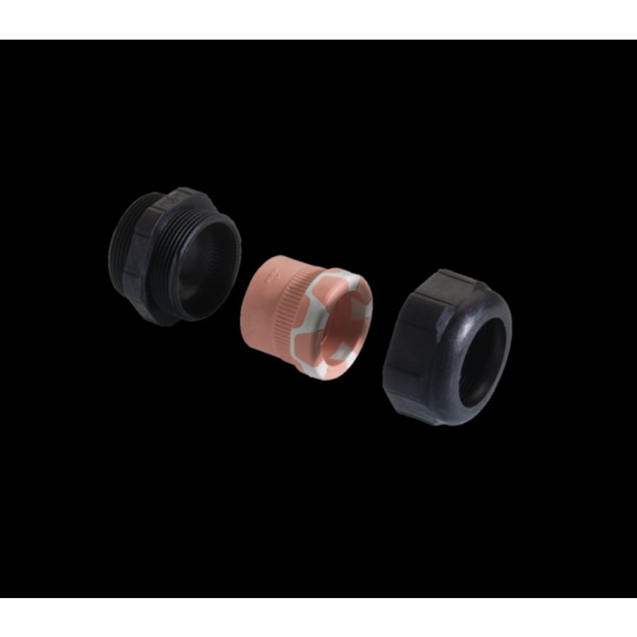 Kabelwartel PVDF M20x1,5 drl 11,5-15,5mm met extra trekontl