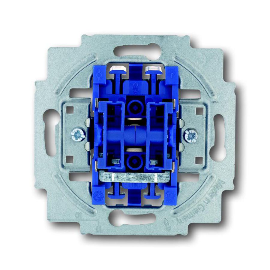 Inbouw wip-impulsdrukker1-polig 2x 10A 250V AC