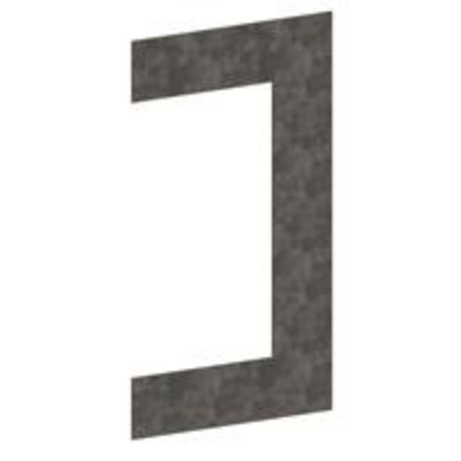 Flensplaat 110x63 zink