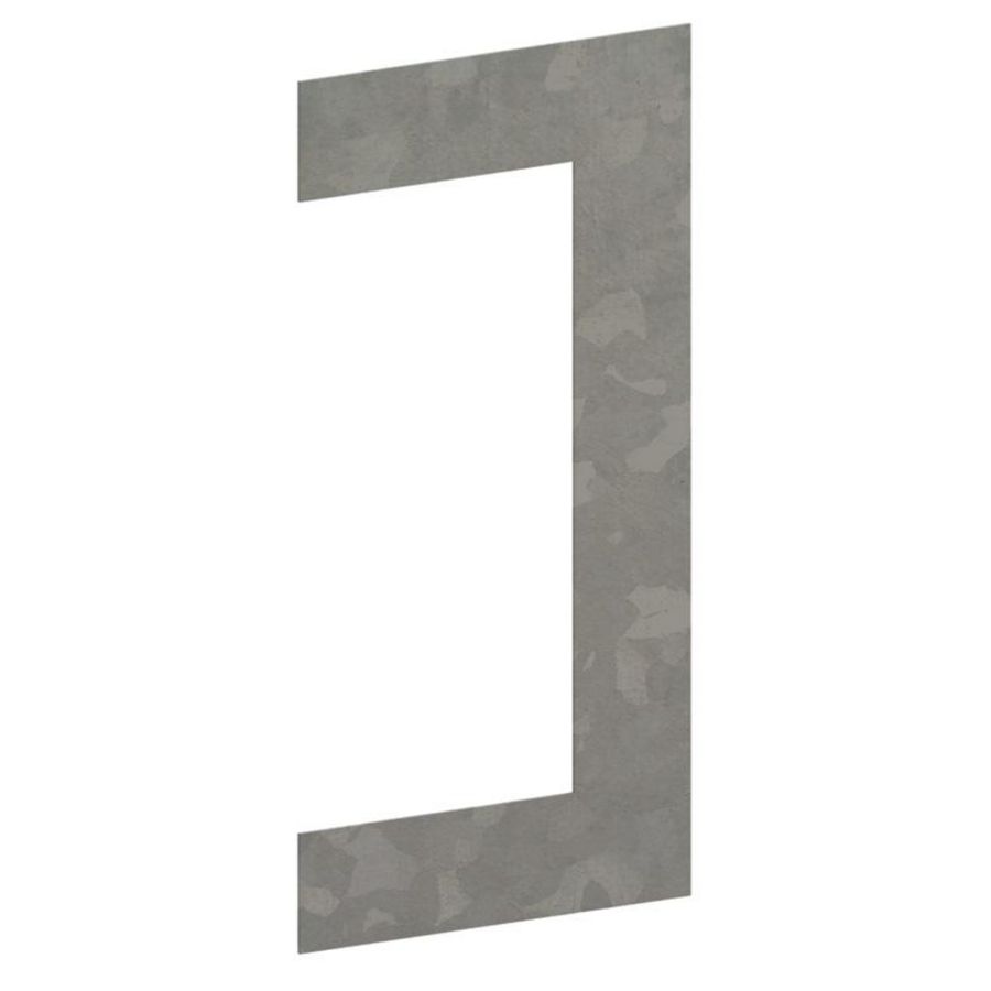Flensplaat 130x63 zink