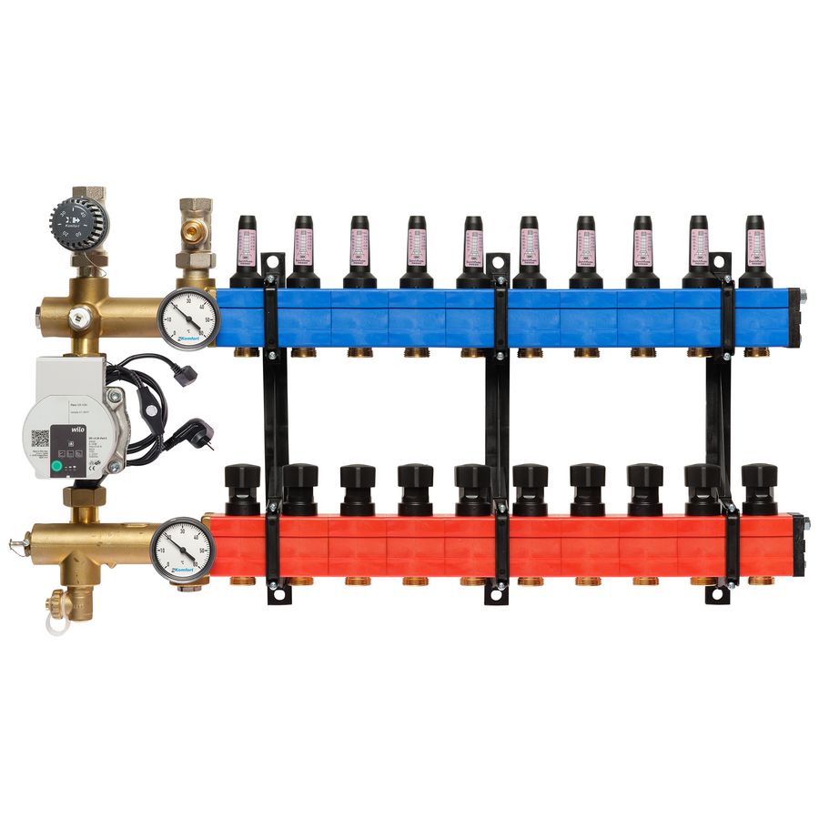 Vloerverw.verdeler 4803 E-pomp BA. 60-250l/u 10-groeps