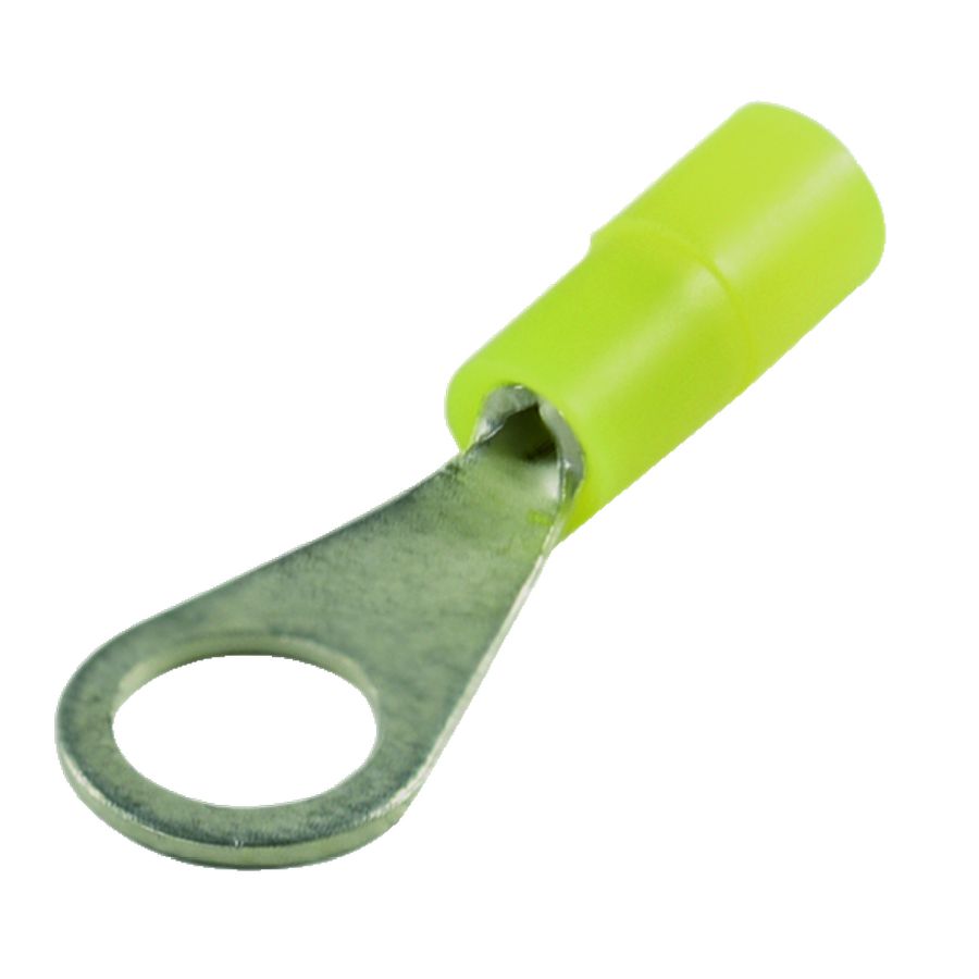 Zak a 100st. Ringkabelschoen isol. geel 0,2-0,5 M4,5 PVC