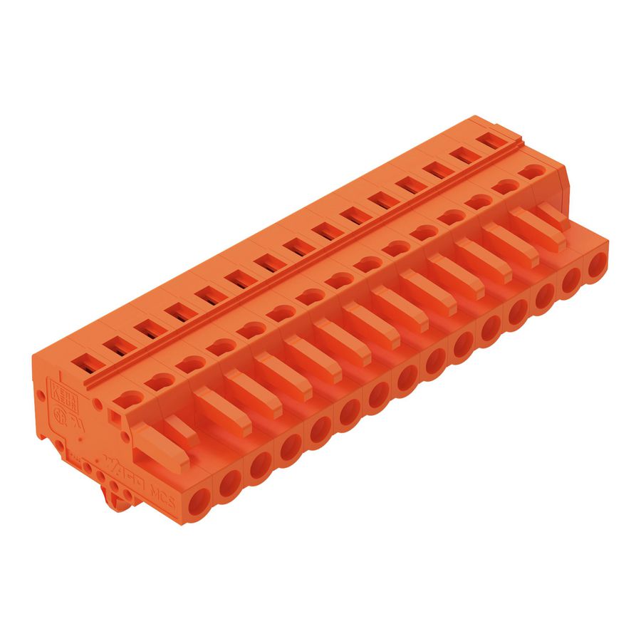 1-draads FE steker 2,5 mm² oranje 231-315/008-000 VVE=25