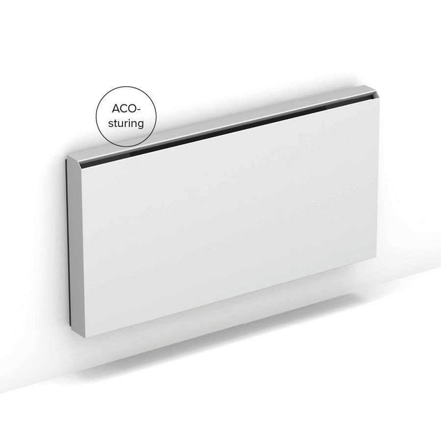 Ventilatorconvector wand  BASE-LINE BRIZA-S  56x75cm kast wit aansl. links sturing ACO incl. voeding 24V