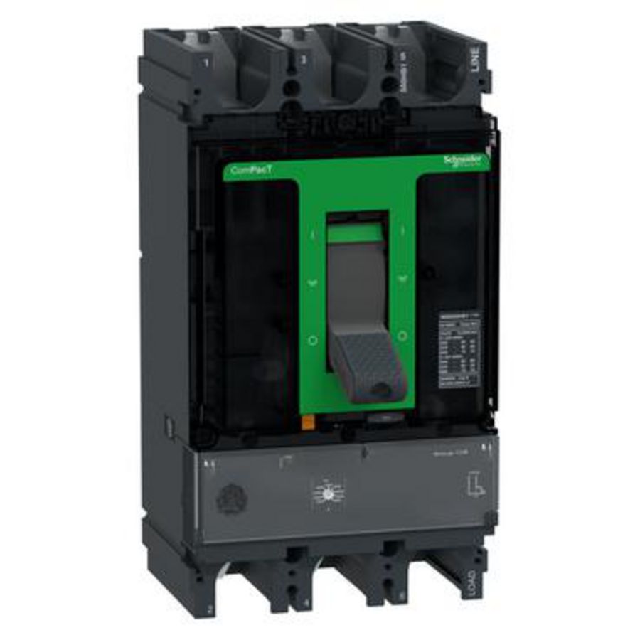 Vermogenschakelaar NSX630HB1 75kA AC 3P 500A 1.3 ComPact