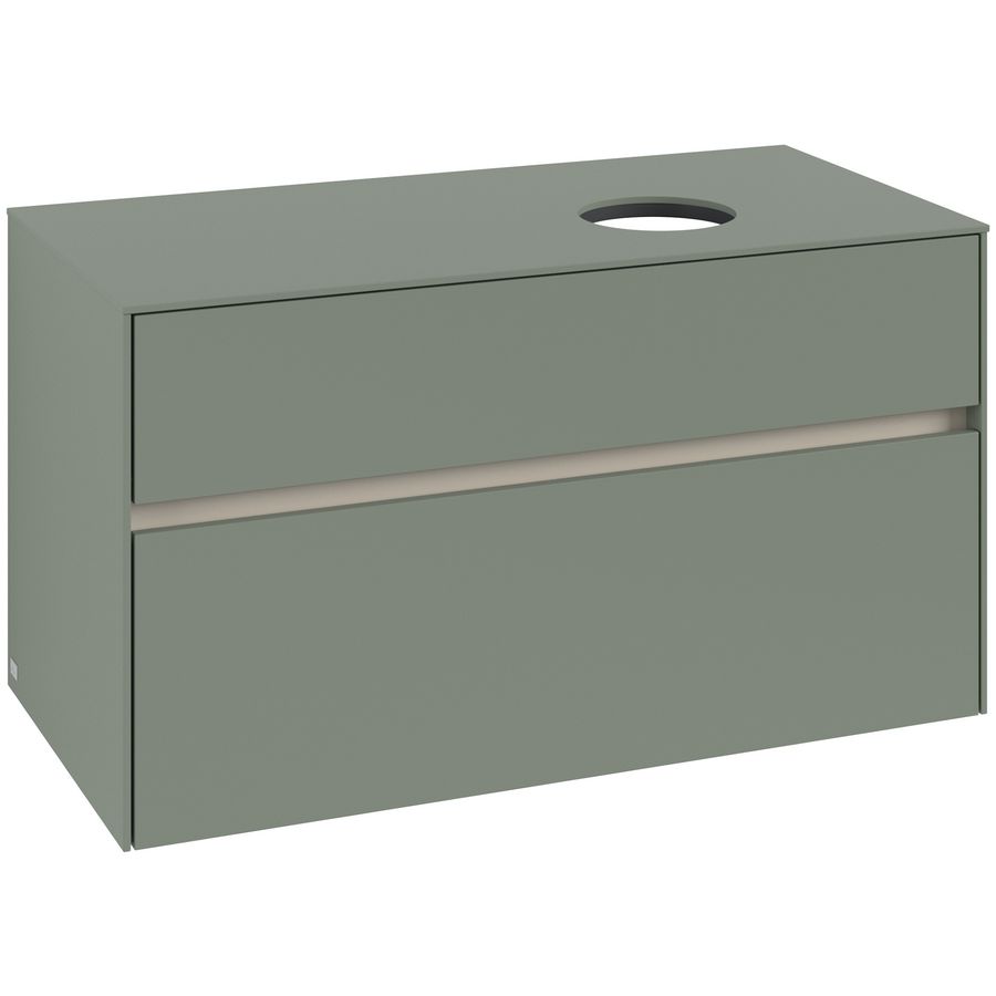 Wastafelonderkast Collaro 1000x548x500mm Soft Green C040B0AF