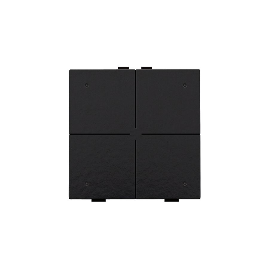 4-voudig drukknop leds/comfortsens. HomeControl pianoblack