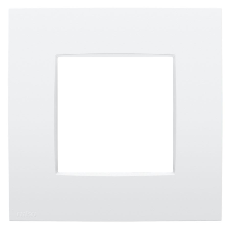 Enkelvoudige afdekplaat Niko Intense lunar white coated