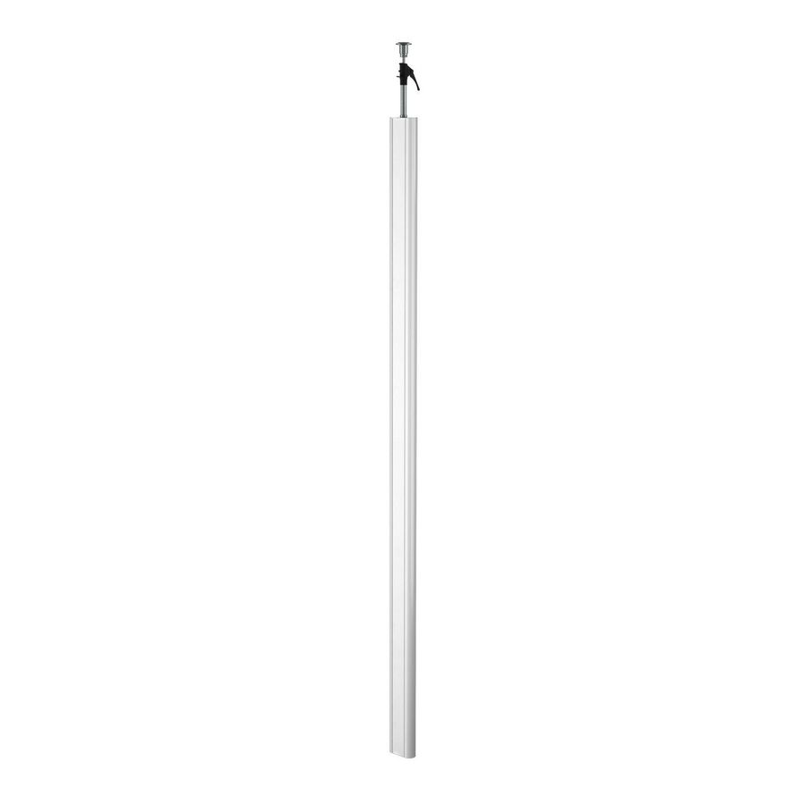 Mediazuil vloer/plafond 3000x146x65 puur wit 6289090