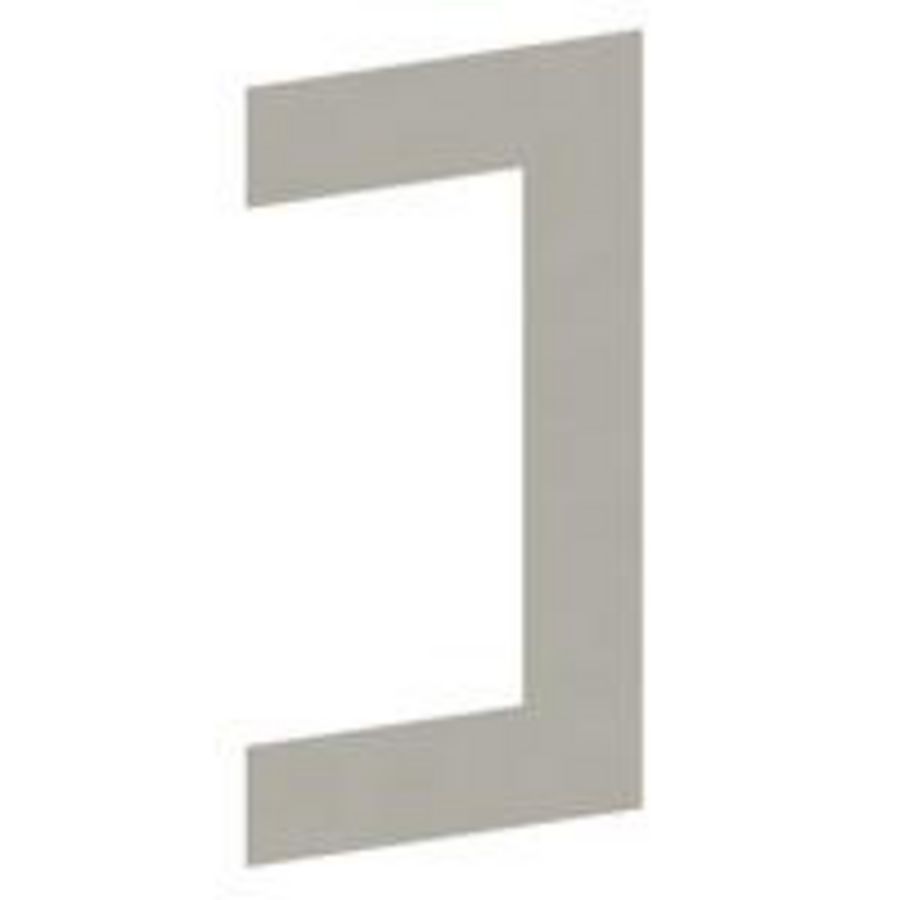 Flensplaat 110x63 RAL9010