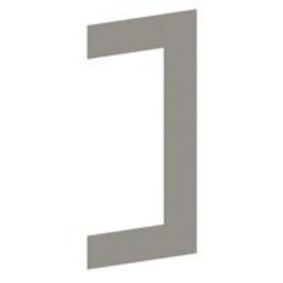 Flensplaat 130x63 RAL9010